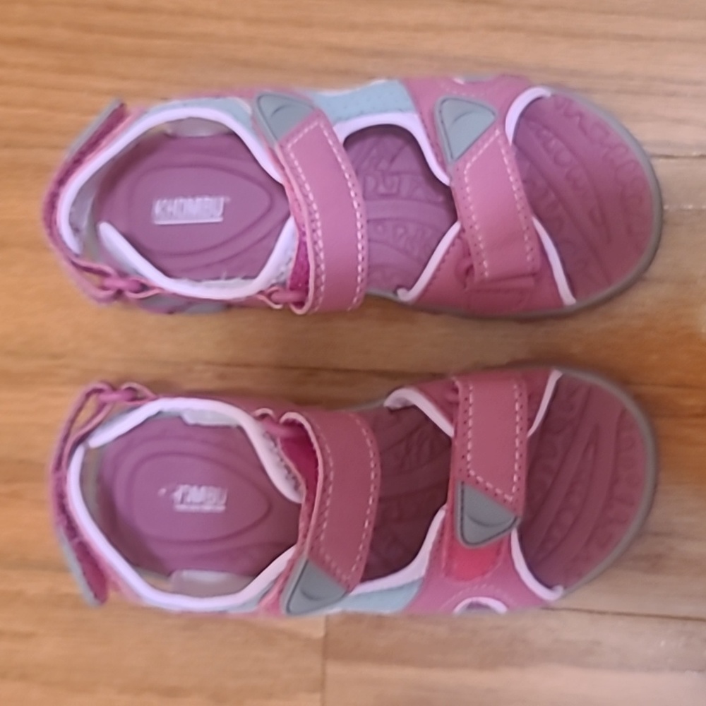 PINK/GREY KHOMBU WATER SANDALS in size C12